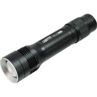 Black Lighthouse Elite Focus 800 torch with ribbed grip, silver lens ring, and branded text on the side.