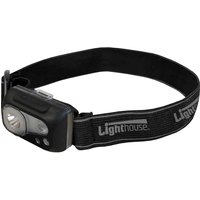 Black Lighthouse Elite Sensor LED head torch with adjustable strap and dual light settings.