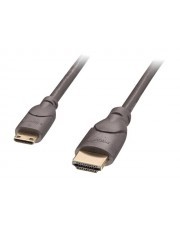 Premium 0.5m HDMI to Mini HDMI cable in anthracite color, featuring durable connectors and flexible design for high-quality video and audio transmission.