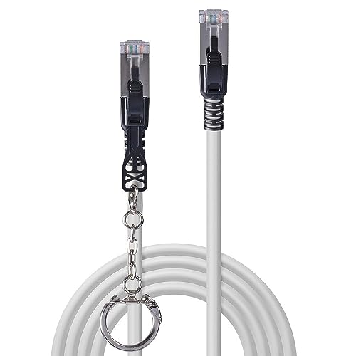 Lindy 20m Cat.6A S/FTP Locking Network Cable. Grey - image 2