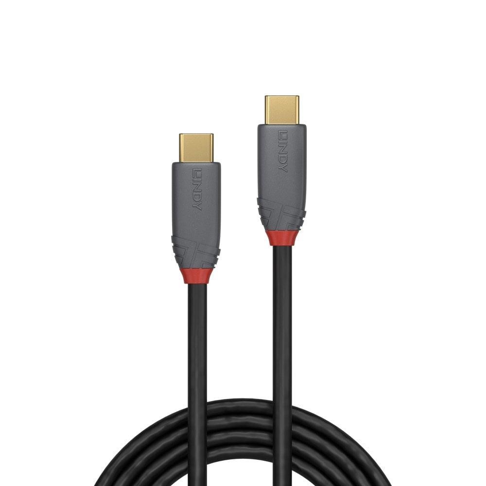 Lindy 2m USB 3.2 Type C Cable. 5A PD. Anthra Line - image 3