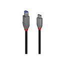 Lindy 2m USB 3.2 Type C to B Cable. Anthra Line - image 2