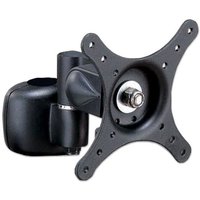 Black Lindy LCD bracket with adjustable arm and VESA mount, supports up to 6kg, sleek design for wall mounting.