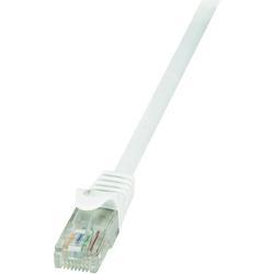 White 15m Cat.6 U/UTP networking cable featuring a transparent RJ45 connector, designed for high-speed data transmission.