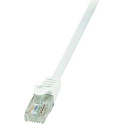 White 2m Cat.6 U/UTP networking cable with a transparent RJ45 connector, designed for high-speed data transmission.