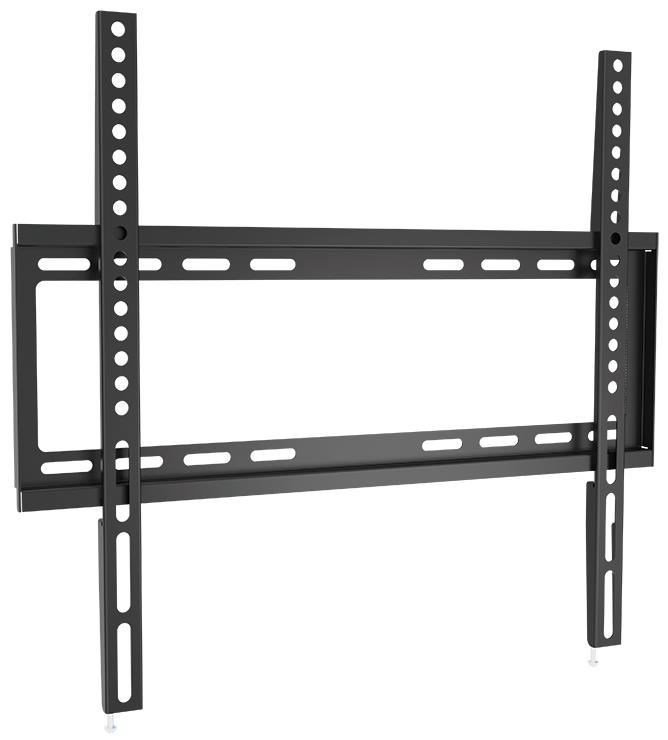 Black LogiLink BP0009 TV mount/stand designed for 55" TVs, featuring a sturdy metal frame with multiple mounting holes and adjustable brackets for secure installation.