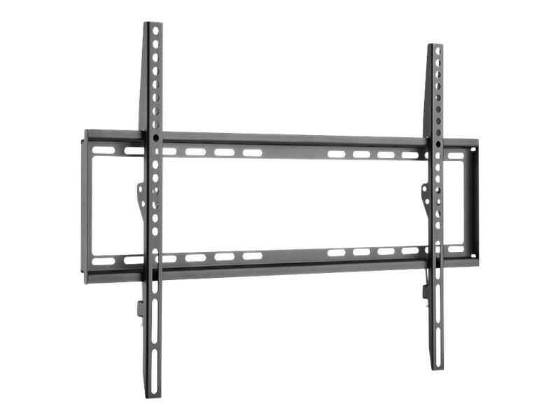 Black LogiLink BP0038 TV mount/stand for 70" TVs, featuring a sturdy stainless steel construction with multiple mounting holes for adjustable installation.