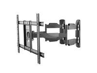 Black LogiLink BP0047 TV mount/stand for 70" TVs, featuring a sturdy stainless steel construction with adjustable arms for optimal viewing angles.