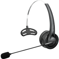 Black LogiLink BT 6.0 mono headset with flexible microphone and adjustable headband.