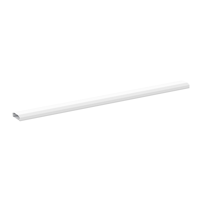 White LogiLink cable channel made of PVC, measuring 750x60x20mm, featuring a sleek, elongated design for organizing and concealing cables.