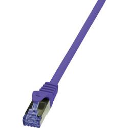 Violet RJ45 network patch cable with a halogen-free material, featuring a clear connector and a durable, flexible design for reliable connectivity.