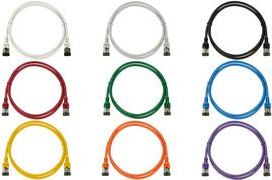 Red extra slim CAT 6A network cable, 2 meters long, featuring durable connectors, designed for high-speed data transmission and flame-retardant material.