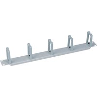 Gray LogiLink OR104G rack accessory with five vertical cable management loops.