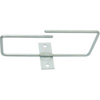 Silver LogiLink OR112G cable clamp with two mounting holes and a U-shaped design.