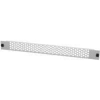 LogiLink PN110G vented blank panel, silver with hexagonal perforations, designed for rack mounting.