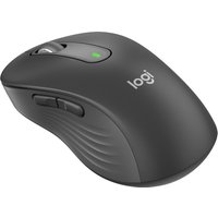 Black Logitech Signature M650 L Wireless Mouse with ergonomic design, side buttons, and scroll wheel.