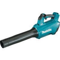 Makita DUB184Z 18V LXT brushless blower, teal body, black nozzle, ergonomic handle, cordless design.