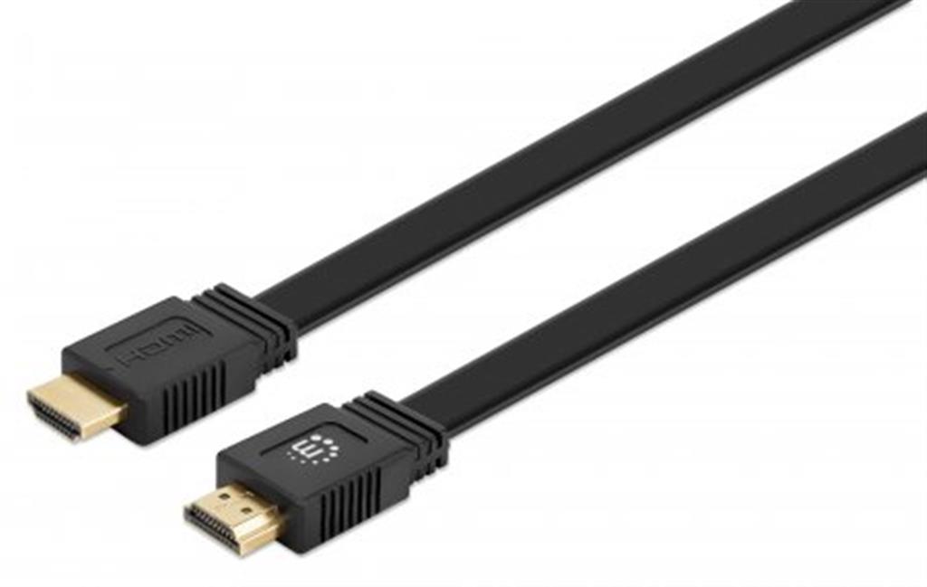 Manhattan HDMI 4K@60Hz Cable with Ethernet - Flat. 3m. Suitable for AL - image 2