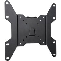 Black Manhattan wall mount bracket for 23"-42" screens, fixed design, VESA 75x75mm to 200x200mm, supports up to 30kg.