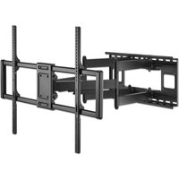 Black Manhattan wall mount bracket for TVs 37"-120", full motion, VESA compatible, supports up to 120kg.