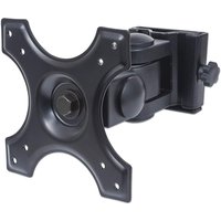 Black Manhattan TV wall mount bracket with tilt and swivel, VESA 75x75mm and 100x100mm, fits 13"-27" screens, max 12kg.
