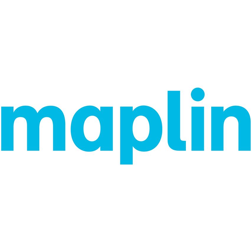 Blue "maplin" logo on a white background, representing a USB-C to 2-in-1 multi-charging cable with 65W and 12W outputs, featuring a braided design for durability.
