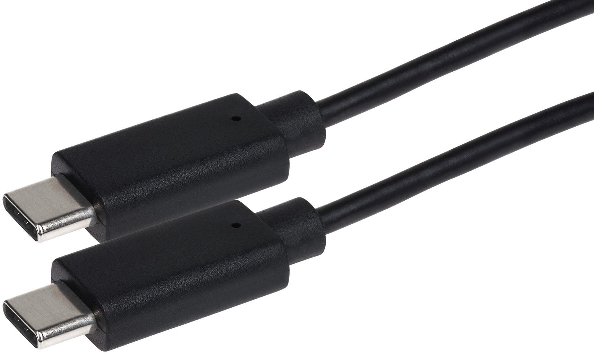 Black braided USB-C to USB-C cable, 1 meter long, featuring 60W Power Delivery, with connectors on both ends for fast charging and data transfer.