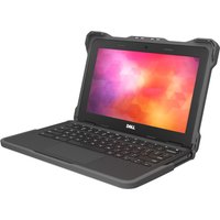 Gray/Clear MAXCases Extreme Shell-F Slide Case on Dell 3120 Clamshell, rugged design with reinforced corners.