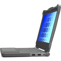 Gray MAXCases Extreme Shell-F2 for Acer C936 Chromebook, rugged design with reinforced edges and open clamshell view.
