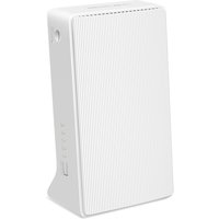White Mercusys 300 Mbps Wireless N 4G LTE Router with vertical design and textured front panel.