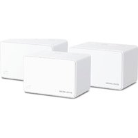 White rectangular Mercusys AX3000 mesh WiFi 6 system with smooth edges and subtle branding on the front.
