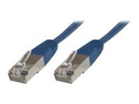 Blue 3-meter Cat6 F/UTP networking cable with durable connectors, featuring a flexible design and shielded construction for enhanced performance.