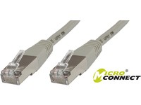 Grey Microconnect B-FTP620 networking cable, 20 meters long, featuring Cat6 F/UTP connectors with transparent plastic ends, designed for reliable data transmission.