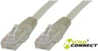 Grey Microconnect B-UTP615 networking cable, 15 meters long, featuring U/UTP (Unshielded Twisted Pair) design with clear plastic connectors on both ends.