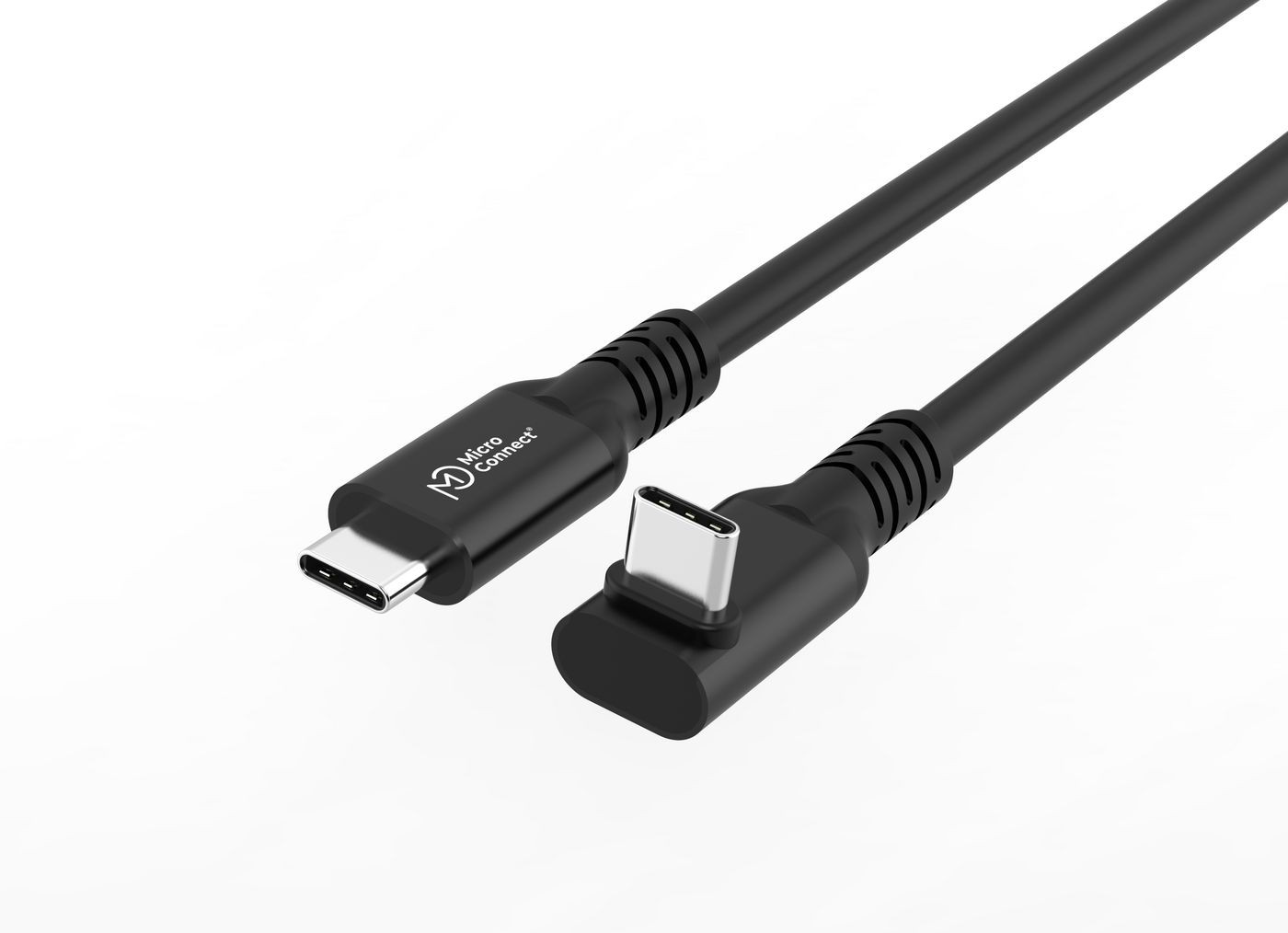 Black USB 3.2 Gen 2x2 cable, 1.5 meters long, featuring two USB-C connectors with a smooth finish and Microconnect branding on one side.