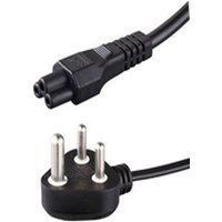 Black Microconnect 1.8m power cable with South Africa plug and two-pin connector