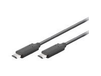 Gray Microconnect USB 3.1 cable, 0.5 meters long, featuring USB Type-C connectors on both ends, designed for high-speed data transfer with a sleek, durable finish.