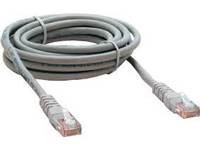 Grey Microconnect UTP6003 networking cable, 0.3 meters long, featuring two RJ45 connectors, designed for Cat6 U/UTP applications.