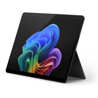Black Microsoft Surface Pro 11 tablet with 13" display, vibrant screen, kickstand, sleek design, Windows 11 Pro.