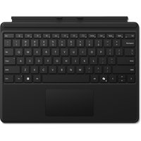 Black Microsoft Surface Pro AZERTY French keyboard cover with touchpad and magnetic connector.