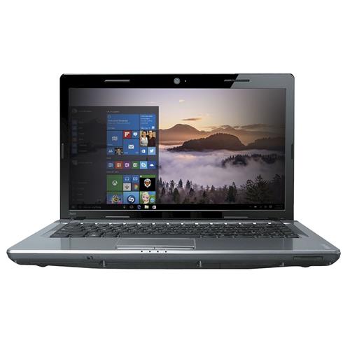Privacy filter for a 14-inch laptop, featuring a sleek black design, designed to reduce screen visibility from the sides, with dimensions of 301x188mm.