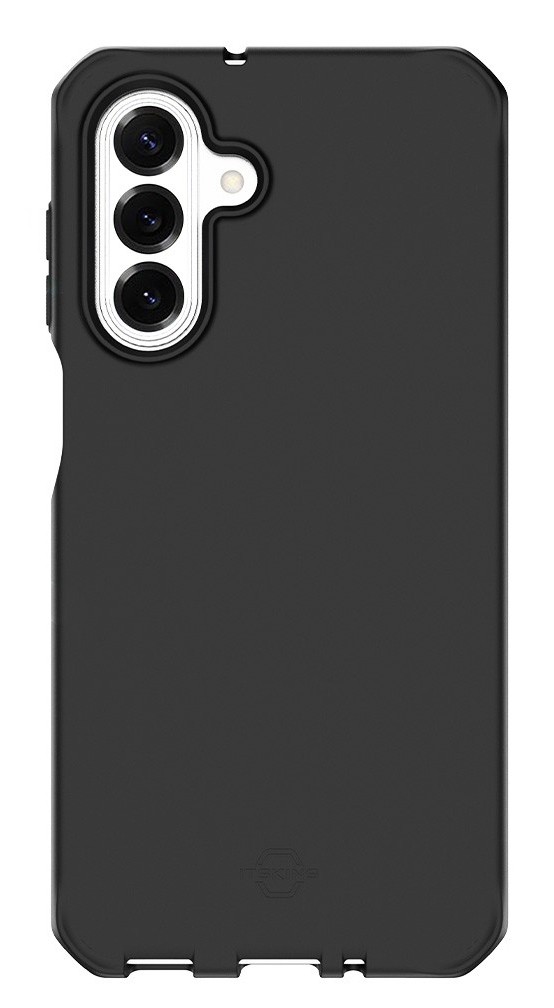 Black Mobilis 066100 mobile phone case designed for 17 cm (6.7") devices, featuring a sleek design with three camera cutouts and a textured finish for grip.