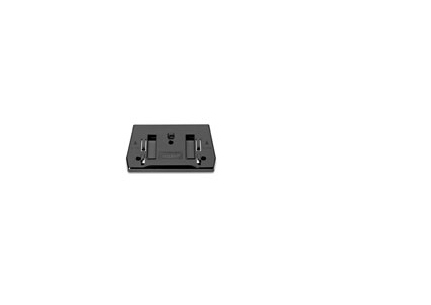 Black Motorola 11-TM0077-04 mounting kit by Zebra, featuring a sturdy rectangular base with multiple attachment points for secure installation.
