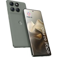 Motorola Edge 60 Pro smartphone, Pantone Shadow color, triple rear cameras, 6.67-inch display, 512GB storage.