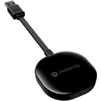 Black Motorola M1 interface card with rounded edges and attached USB connector.