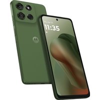 Green Motorola moto g56 5G smartphone with dual rear cameras and punch-hole front display, sleek design.