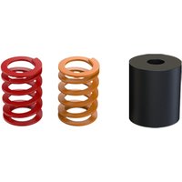 Red and orange coil springs with a black cylindrical spacer, part of the Moza Racing SR-P Accessory Kit.