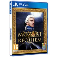 PS4 game "Mozart Requiem" by FUNBOX MEDIA, featuring a portrait of Mozart in a gold frame on the cover.
