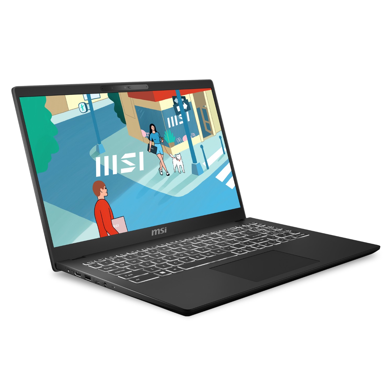MSI Modern 15 H C13M-274UK Intel Core i7 i7-13700H Laptop 39.6 cm (15.6") Full HD 16 GB DDR4-SDRAM 512 GB SSD Wi-Fi 6E (802.11ax) Windows 11 Home Black - image 3