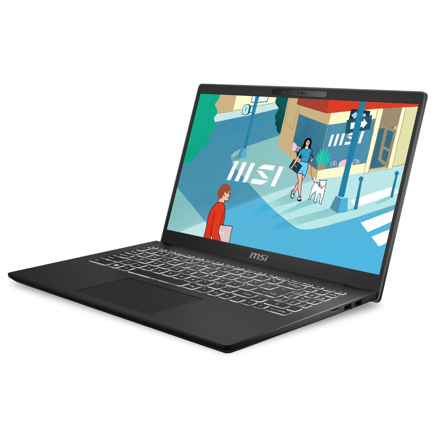 MSI Modern 15 H C13M-274UK Intel Core i7 i7-13700H Laptop 39.6 cm (15.6") Full HD 16 GB DDR4-SDRAM 512 GB SSD Wi-Fi 6E (802.11ax) Windows 11 Home Black - image 4